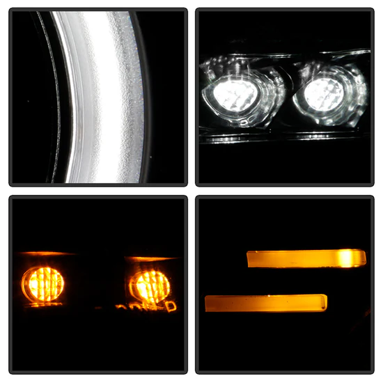 Fits ( Spyder Signature ) Scion FRS 12-19 / 17-19 Toyota 86 (Halogen model only) Projector Headlights - CCFL Halo - DRL LED - Black - Image 11