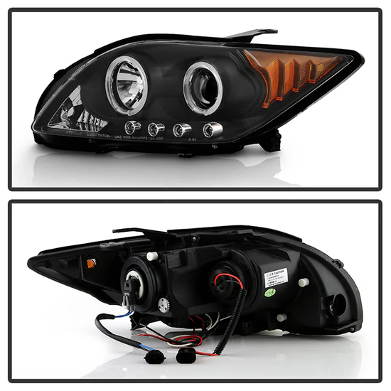 Fits ( Spyder Signature ) Scion TC 08-10 Projector Headlights - LED Halo -Replaceable LEDs - Black - High H1 (Included) - Low 9006 (Included) - Image 4