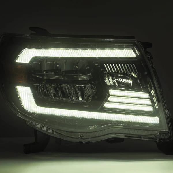 Fits 05-11 Toyota Tacoma LUXX-Series LED Crystal Headlights Chrome - Image 5