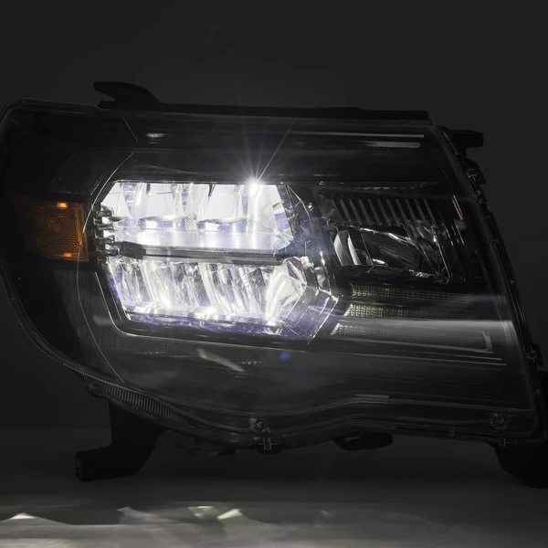 Fits 05-11 Toyota Tacoma LUXX-Series LED Crystal Headlights Chrome - Image 3