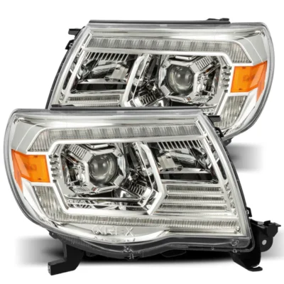 Fits 05-11 Toyota Tacoma LUXX-Series LED Projector Headlights Chrome