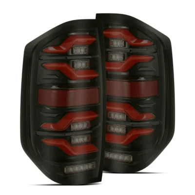 Fits 14-21 Toyota Tundra LUXX-Series LED Tail Lights Black-Red