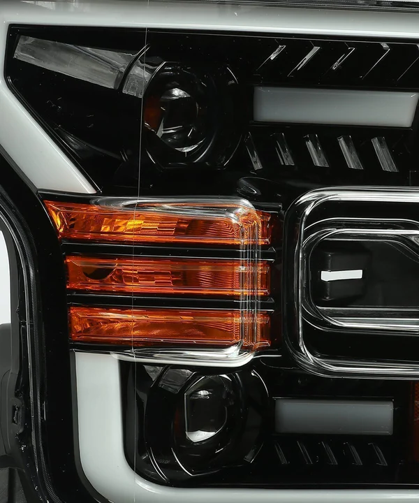 Fits 15-17 Ford F150 / 17-20 Ford F150 Raptor LUXX-Series LED Projector Headlights Jet Black - Image 4