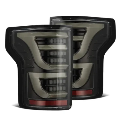 Fits 15-20 Ford F150 LUXX-Series LED Tail Lights Alpha-Black