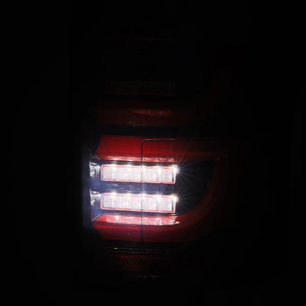 Fits 15-20 Ford F150 LUXX-Series LED Tail Lights Black Red - Image 3
