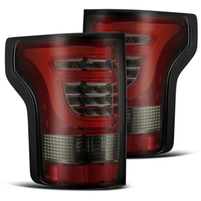 Fits 15-20 Ford F150 PRO-Series LED Tail Lights Red Smoke