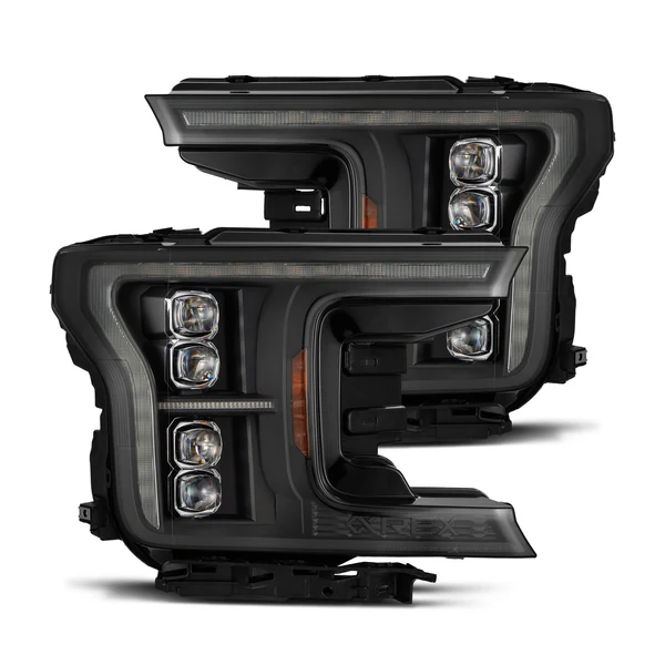 Fits 18-20 Ford F150 (MK II 14th Gen Style) NOVA-Series LED Projector Headlights Black