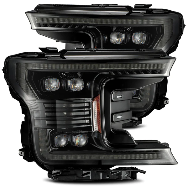 Fits 18-20 Ford F150 NOVA-Series LED Projector Headlights Alpha-Black