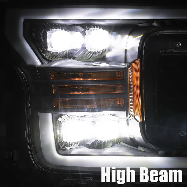 Fits 18-20 Ford F150 NOVA-Series LED Projector Headlights Chrome - Image 6