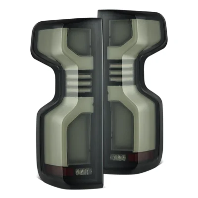 Fits 19-25 Chevrolet Silverado 1500 / 20-25 Silverado 2500HD/3500HD LUXX-Series LED Tail Lights Black
