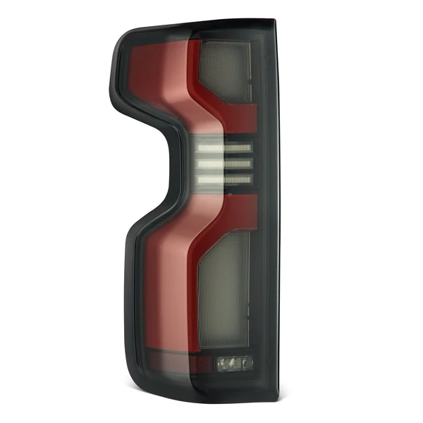 Fits 19-25 Chevrolet Silverado 1500 / 20-25 Silverado 2500HD/3500HD LUXX-Series LED Tail Lights Black Red - Image 3