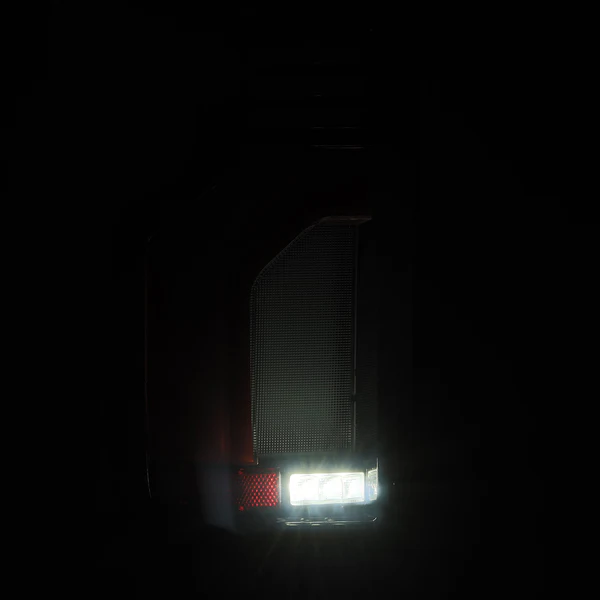 Fits 19-25 Chevrolet Silverado 1500 / 20-25 Silverado 2500HD/3500HD LUXX-Series LED Tail Lights Black Red - Image 4