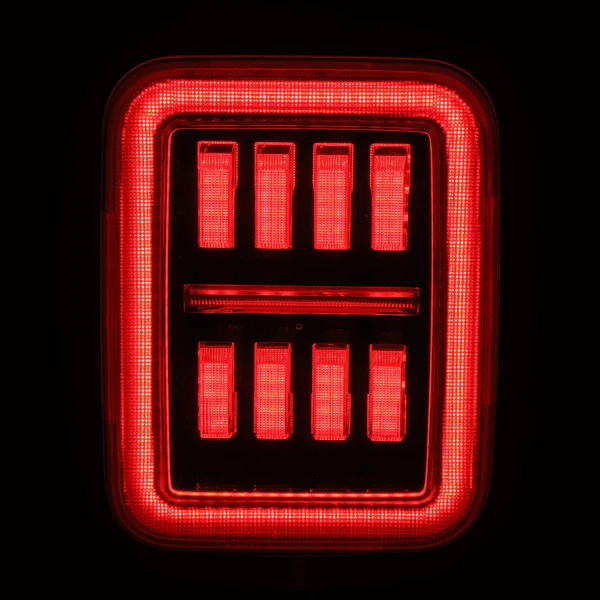 Fits 19-25 Jeep Gladiator JT NOVA-Series Prismatic LED Tail Lights Black-Red - Image 10