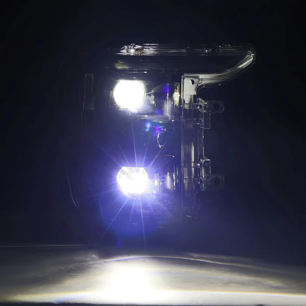 Fits 21-23 Ford F150 / 21-23 Ford F150 Raptor LUXX-Series LED Projector Headlights Alpha-Black - Image 5