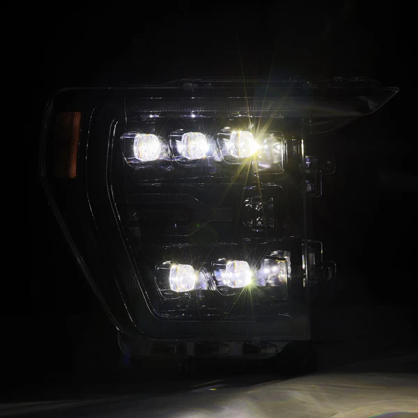 Fits 21-23 Ford F150 / 21-23 Ford F150 Raptor NOVA-Series LED Projector Headlights Alpha-Black - Image 2