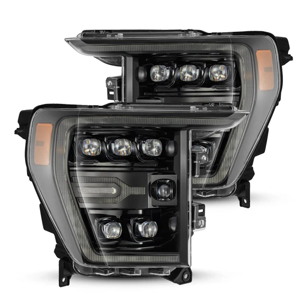 Fits 21-23 Ford F150 / 21-23 Ford F150 Raptor NOVA-Series LED Projector Headlights Alpha-Black
