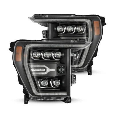 Fits   21-23 Ford F150 / 21-23 Ford F150 Raptor NOVA-Series LED Projector Headlights Black