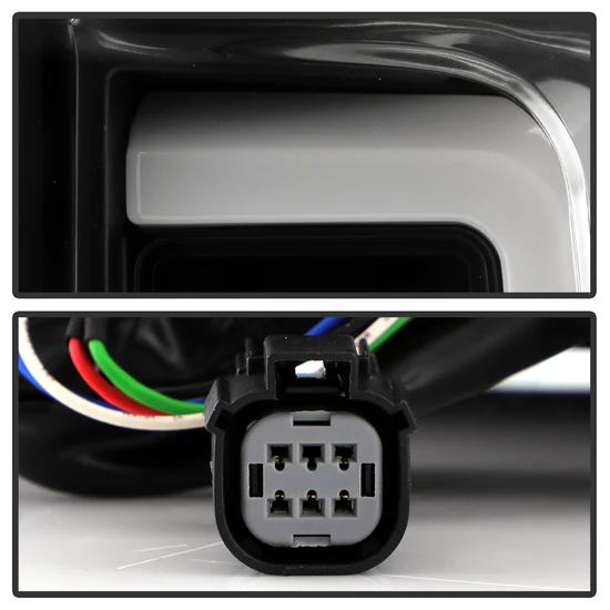 Fits ( Spyder ) Chevy Silverado 2019-2020 Factory Halogen Model ( Do Not Fit Factory LED Model ) LED Tail Light - Black - Image 6