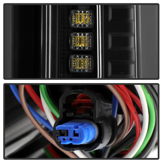 Fits ( Spyder ) Chevy Silverado 2019-2020 Factory LED Model ( Do Not Fit Factory Halogen Model ) LED Tail Light - Black - Image 6