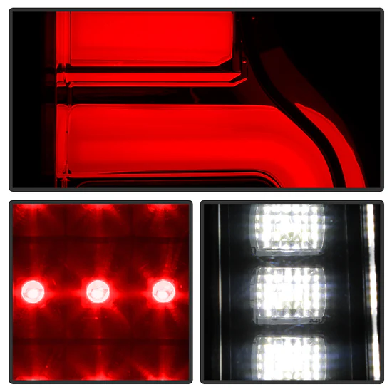 Fits ( Spyder ) Chevy Silverado 2019-2020 Factory LED Model ( Do Not Fit Factory Halogen Model ) LED Tail Light - Black - Image 4
