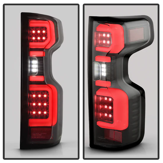 Fits ( Spyder ) Chevy Silverado 2019-2020 Factory LED Model ( Do Not Fit Factory Halogen Model ) LED Tail Light - Black - Image 3