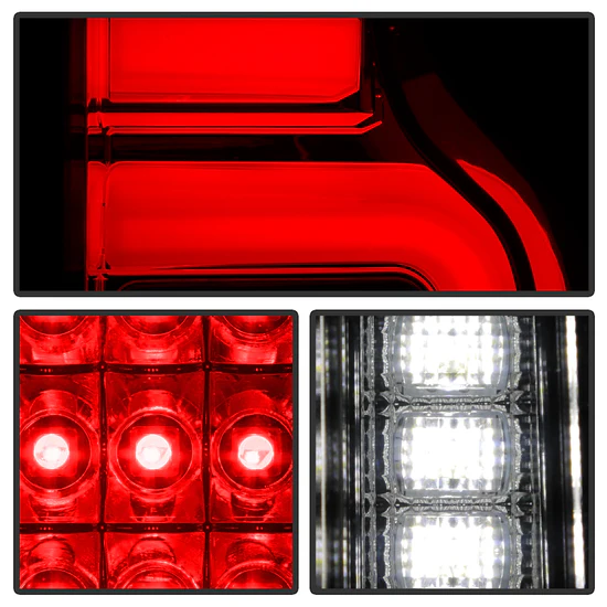 Fits ( Spyder ) Chevy Silverado 2019-2020 Factory LED Model ( Do Not Fit Factory Halogen Model ) LED Tail Light - Chrome - Image 4