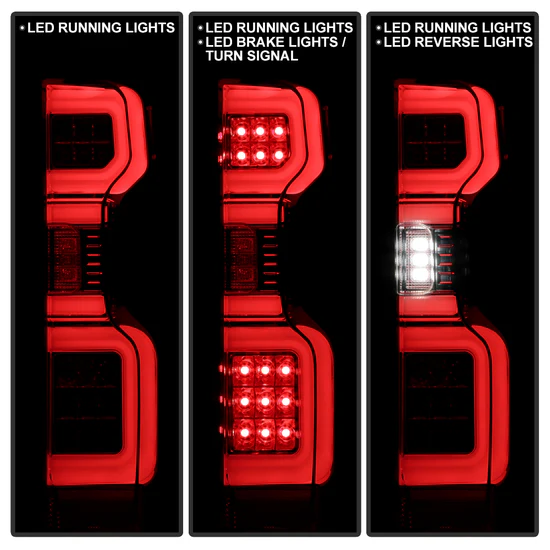 Fits ( Spyder ) Chevy Silverado 2019-2020 Factory LED Model ( Do Not Fit Factory Halogen Model ) LED Tail Light - Chrome - Image 2
