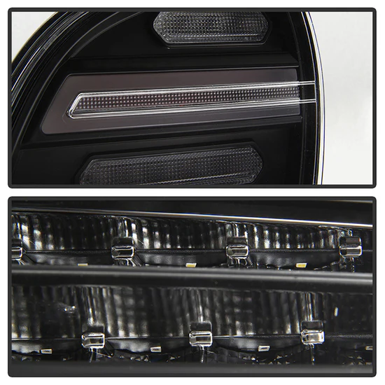 Fits ( Spyder ) Porsche Cayenne 958 2011-2014 LED Tail Lights - Sequential Signal - Black - Image 7
