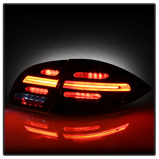 Fits ( Spyder ) Porsche Cayenne 958 2011-2014 LED Tail Lights - Sequential Signal - Red Smoke - Image 4