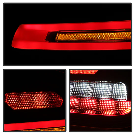 Fits ( Spyder ) Porsche Cayenne 958 2011-2014 LED Tail Lights - Sequential Signal - Red Smoke - Image 3