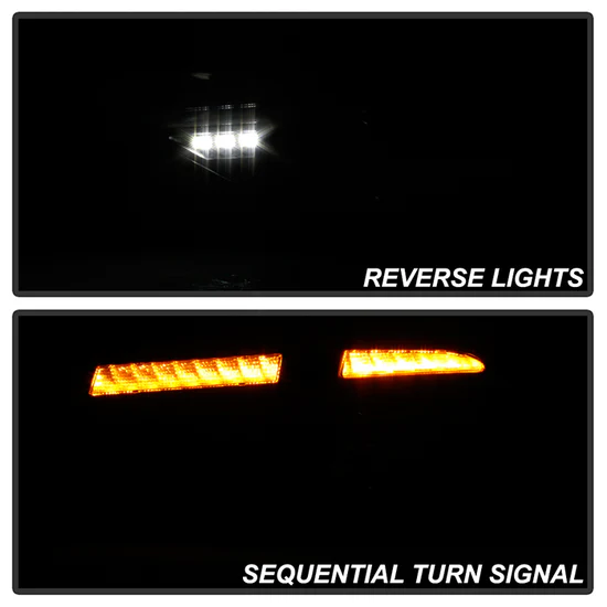 Fits ( Spyder ) Subaru Impreza WRX 2008-2014 5Dr Hatchback Wagon LED Tail Lights - Sequential Signal - Black - Image 9