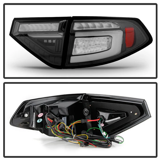 Fits ( Spyder ) Subaru Impreza WRX 2008-2014 5Dr Hatchback Wagon LED Tail Lights - Sequential Signal - Black - Image 8