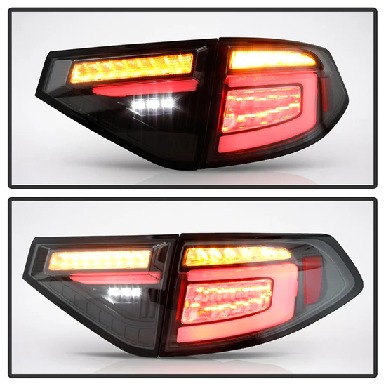 Fits ( Spyder ) Subaru Impreza WRX 2008-2014 5Dr Hatchback Wagon LED Tail Lights - Sequential Signal - Black - Image 4
