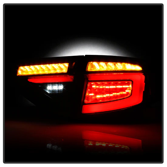 Fits ( Spyder ) Subaru Impreza WRX 2008-2014 5Dr Hatchback Wagon LED Tail Lights - Sequential Signal - Black - Image 3