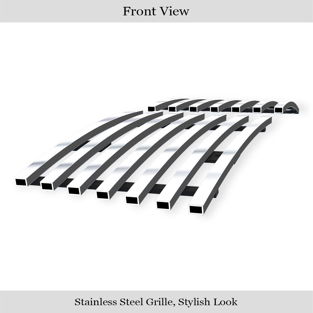 Fits 2007-2014 Cadillac Escalade Not Fit ESV Platinum And Hybrid Models Without Tow hook Tow Hook Stainless Steel Billet Grille