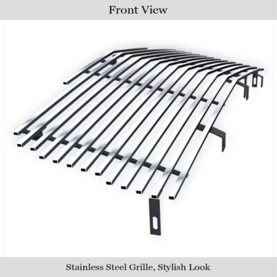 Fits 2002-2006 Cadillac Escalade /2002-2006 Cadillac Escalade EXT /2002-2006 Cadillac Escalade ESV Main Upper Stainless Steel Billet Grille