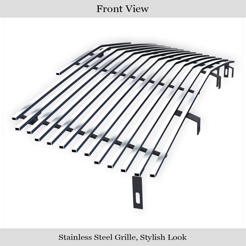 Fits 2002-2006 Cadillac Escalade /2002-2006 Cadillac Escalade EXT /2002-2006 Cadillac Escalade ESV Main Upper Stainless Steel Billet Grille