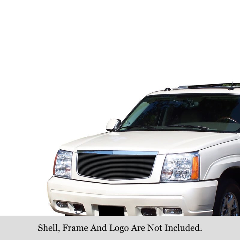 Fits 2002-2006 Cadillac Escalade /2002-2006 Cadillac Escalade EXT /2002-2006 Cadillac Escalade ESV Main Upper Black Stainless Steel Billet Grille - Image 3