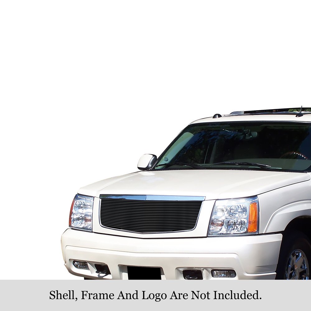 Fits 2002-2006 Cadillac Escalade /2002-2006 Cadillac Escalade EXT /2002-2006 Cadillac Escalade ESV Main Upper Black Stainless Steel Billet Grille - Image 3