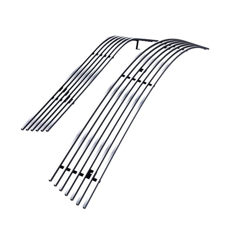 Fits 2014-2015 Chevy Camaro LS/LT With RS Package Main Upper + Lower Bumper Stainless Steel Billet Grille