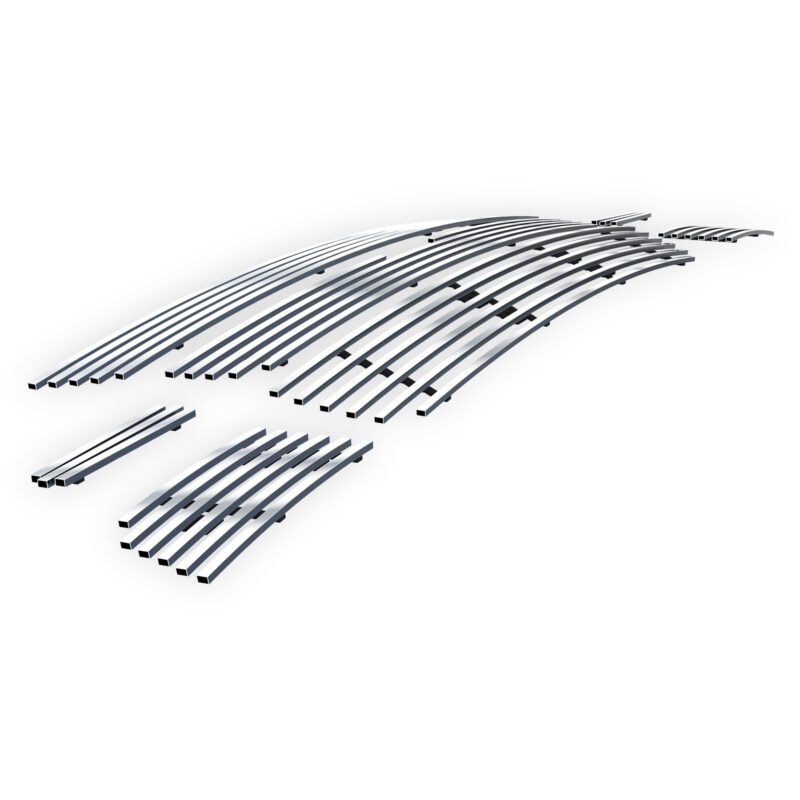 Fits 2006-2009 Chevy Trailblazer SS Main Upper + Lower Bumper Stainless Steel Billet Grille