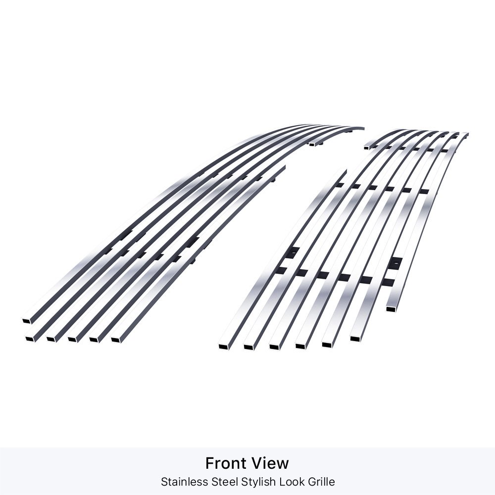 Fits 2001-2006 Chevy Avalanche With Body Cladding Main Upper Stainless Steel Billet Grille
