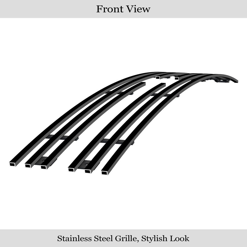 Fits 1994-1997 Chevy S-10 /1994-1997 Chevy S-10 Blazer Fit 2 Door Only Main Upper Black Stainless Steel Billet Grille