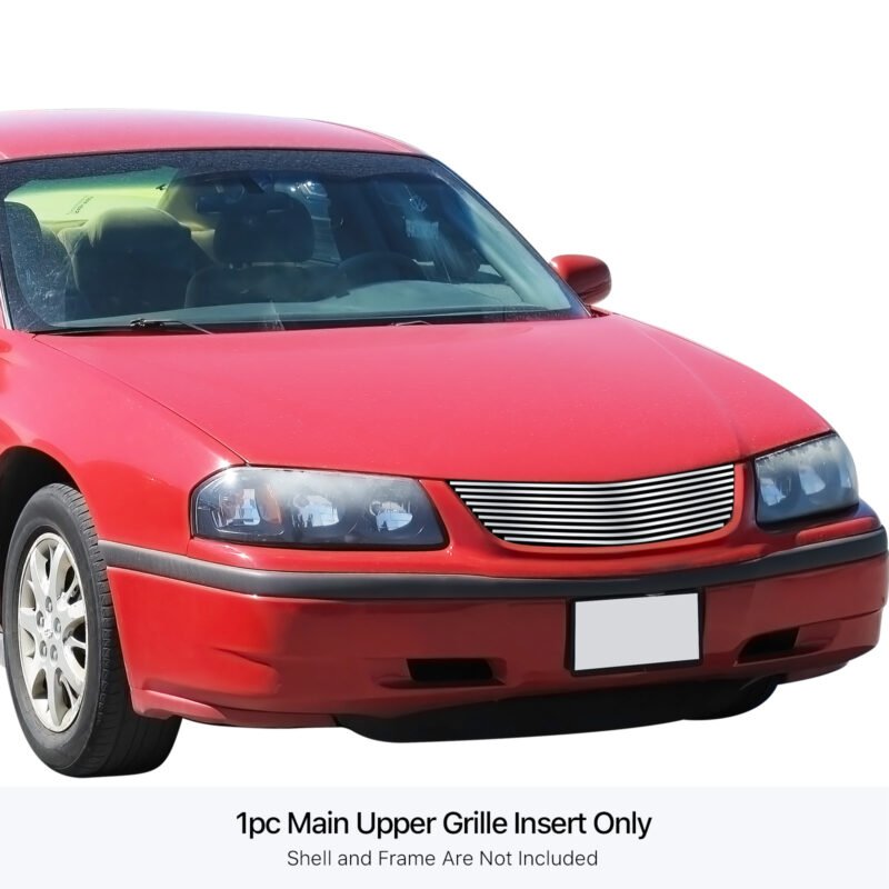 Fits 2000-2005 Chevy Impala Main Upper Stainless Steel Billet Grille - Image 3