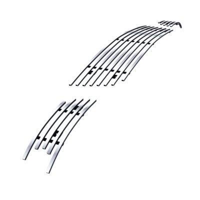 Fits 2006-2013 Chevy Impala With Fog Light /2014-2016 Chevy Impala Limited Model Only With Fog Light Lower Bumper Stainless Steel Billet Grille