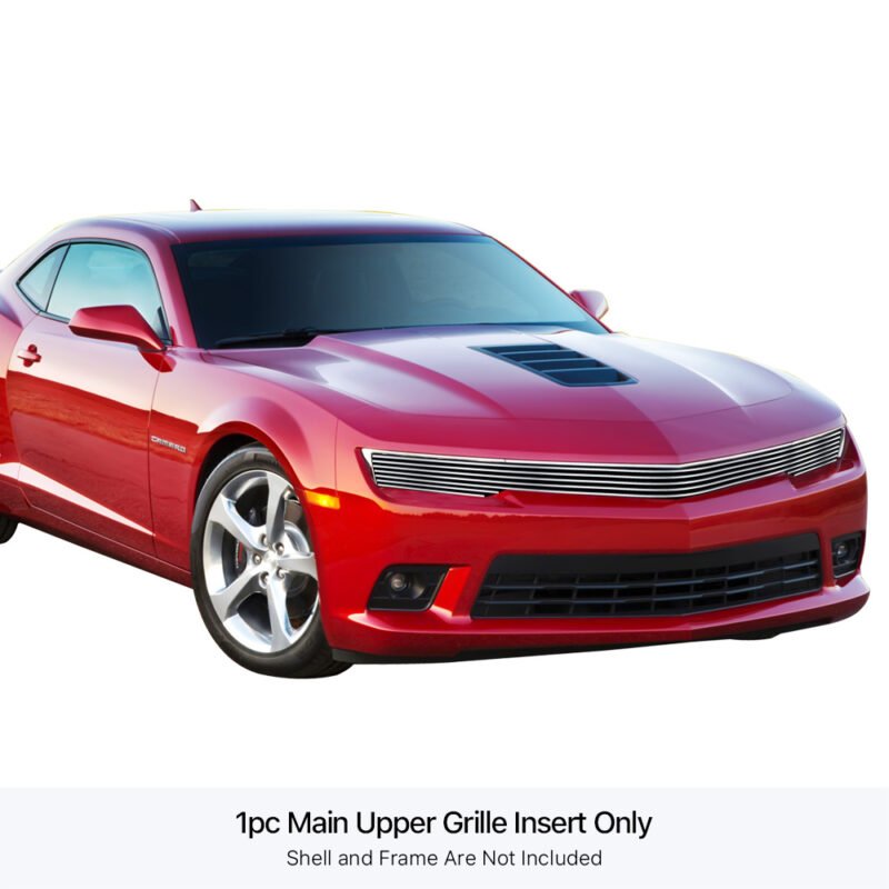 Fits 2014-2015 Chevy Camaro SS With RS Package Phantom Style/2014-2015 Chevy Camaro LS With RS Package Phantom Style/2014-2015 Chevy Camaro LT With RS Package Phantom Style Main Upper Stainless Steel Billet Grille - Image 3
