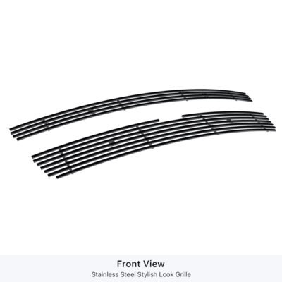 Fits 2007-2014 Chevy Avalanche /2007-2014 Chevy Suburban /2007-2014 Chevy Tahoe Not For Hybrid Main Upper Black Stainless Steel Billet Grille