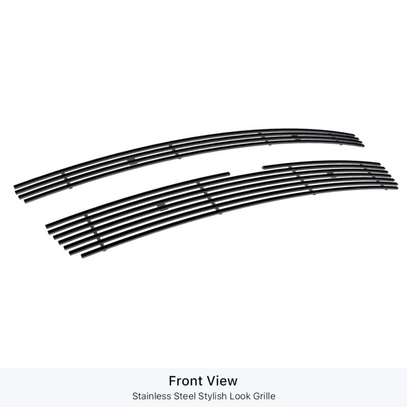 Fits 2007-2014 Chevy Avalanche /2007-2014 Chevy Suburban /2007-2014 Chevy Tahoe Not For Hybrid Main Upper Black Stainless Steel Billet Grille