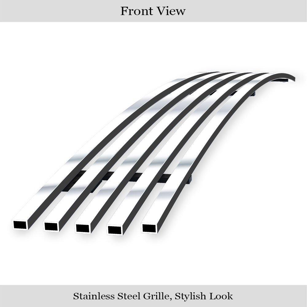 Fits 2006-2009 Chevy Trailblazer LT Not For LS/SS Lower Bumper Stainless Steel Billet Grille