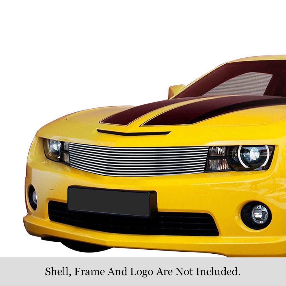 Fits 2010-2013 Chevy Camaro Short Not for ZL1 Model Main Upper Stainless Steel Billet Grille - Image 2